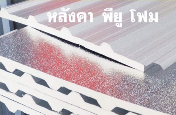 หลังคา พียู ท้องดำ สีอะลูซิ้งค์