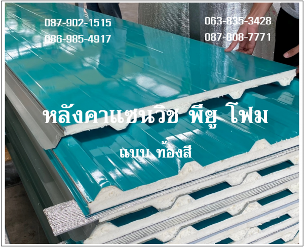 แซนวิช พียู สีเขียว ท้องเขียวบางจาก