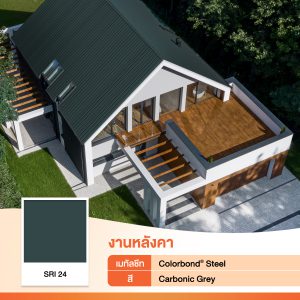 Carbonic Grey SRI 27 Colorbond® แซนวิช พาเนล