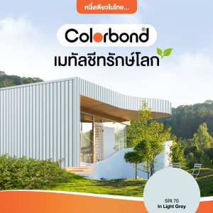 In Light Grey SRI 70 Colorbond® แซนวิช พาเนล